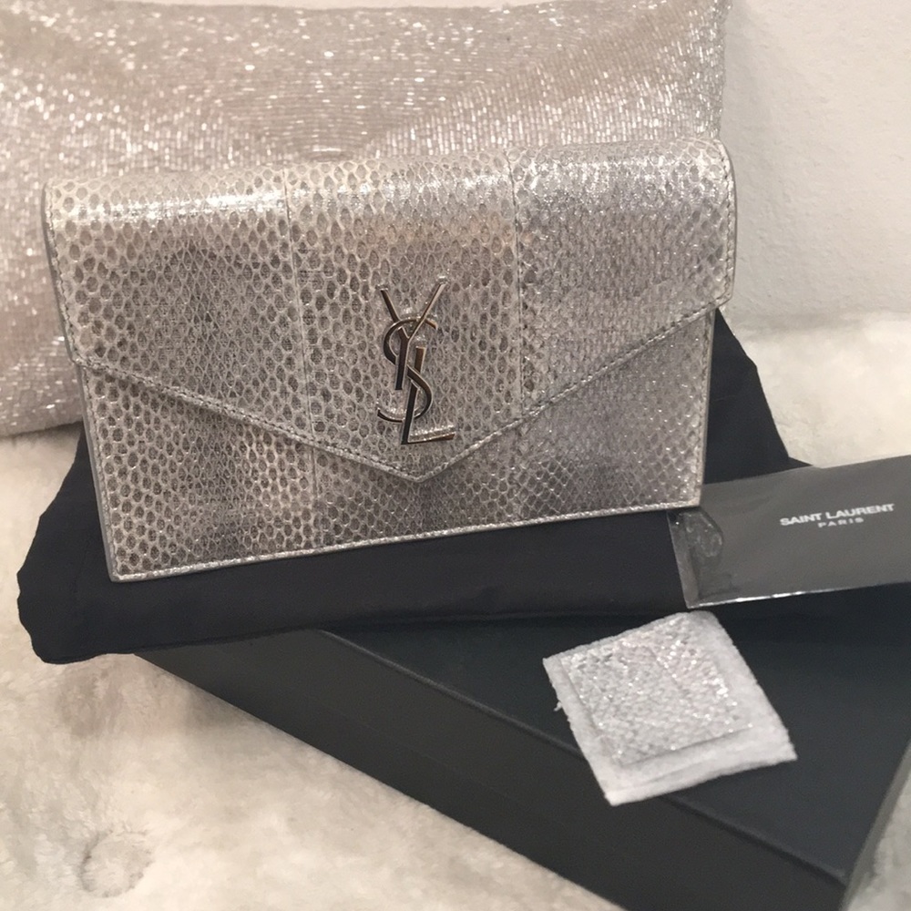 YSL silver bag